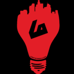 Lightspeed LA Bulb Logo Red Black